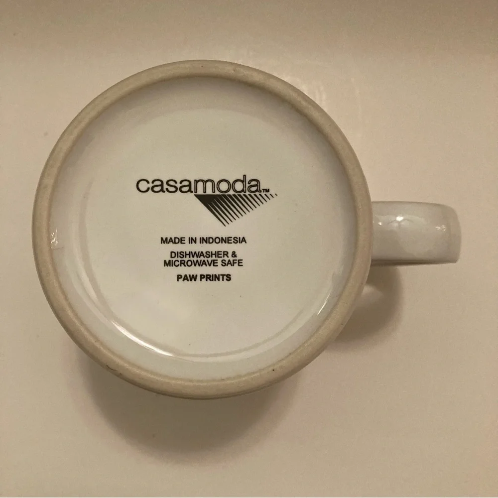 RARE Casamoda Cat Paw Prints Limited Edition Collectible Kitty NEW Ceramic Mug - Picture 7 of 10